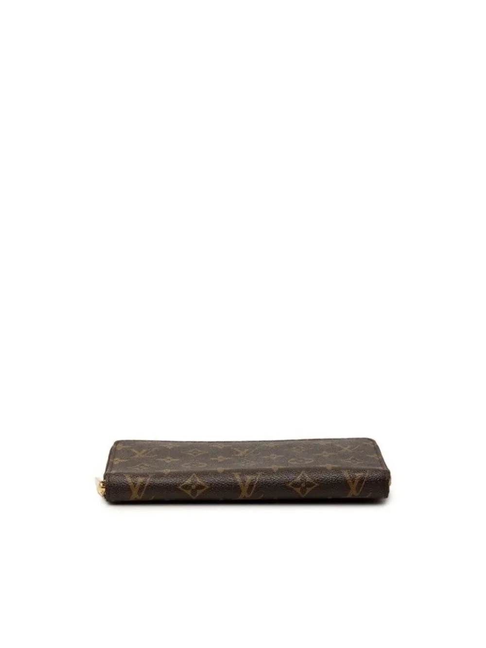 Louis Vuitton Monogram Zippy Organizer Wallet Brown Leather